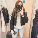 Cropped Puff Jacket