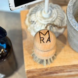 RAM & Co. Wooden Round Palm Brush