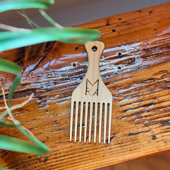 Bamboo Wide Tooth Hair Pick