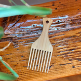 Bamboo Wide Tooth Hair Pick